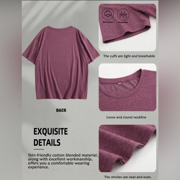 Mentally spicy Script Graphic Tee - crimson large - Picture 5 of 5